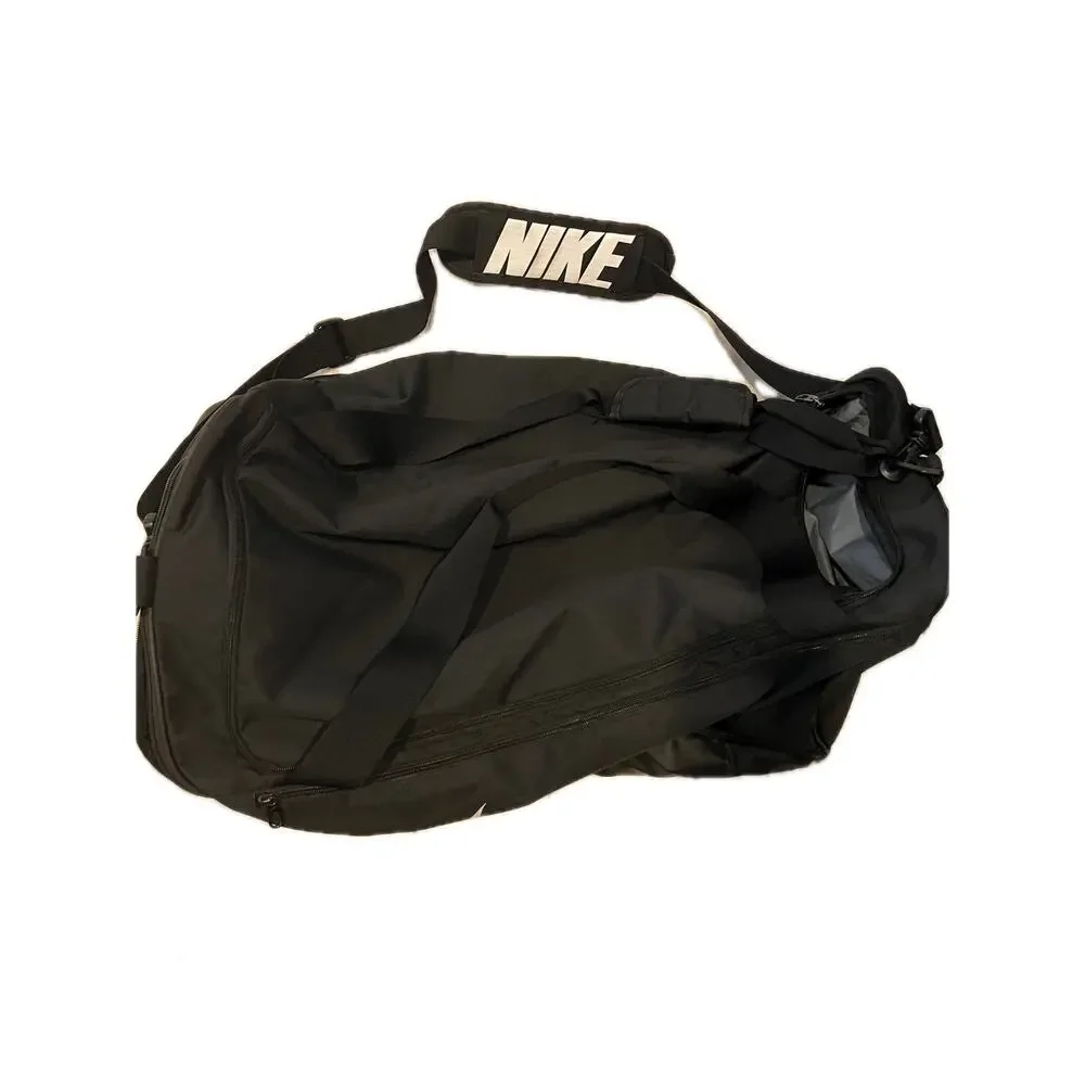 Nike Brasilia 9.5 Black Medium 60L Duffel Gym Bag